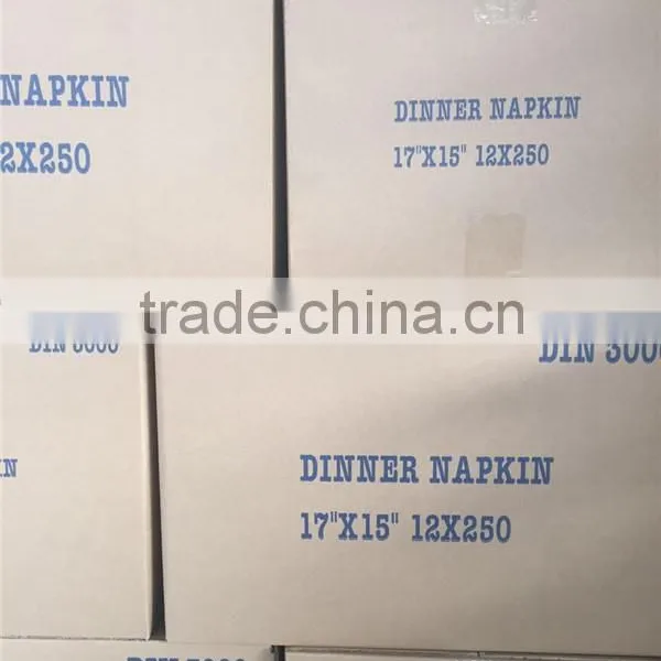 Hot Sale 43x43cm, 1/8Fold White Dinner Paper Napkins photo-6