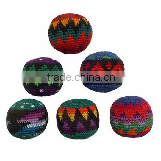 New Arrival Hacky Sacks Knitted Kick Balls Foot Bags Kick Balls for Outdoor Fund photo-3