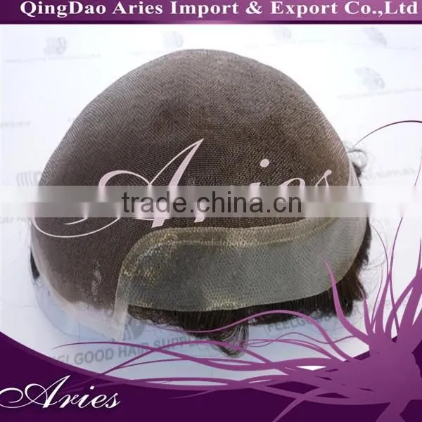 Top Quality Human Hair Toupee for Men /natrual Hairline Mens Toupee Cheap Real Human Hair Toupee for Men photo-2