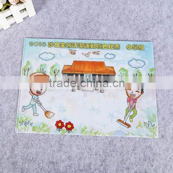 School Supplies a4 l Shape Plastic pp File Folder Foldable Document Holder Japanese Plastic File Folder photo-4