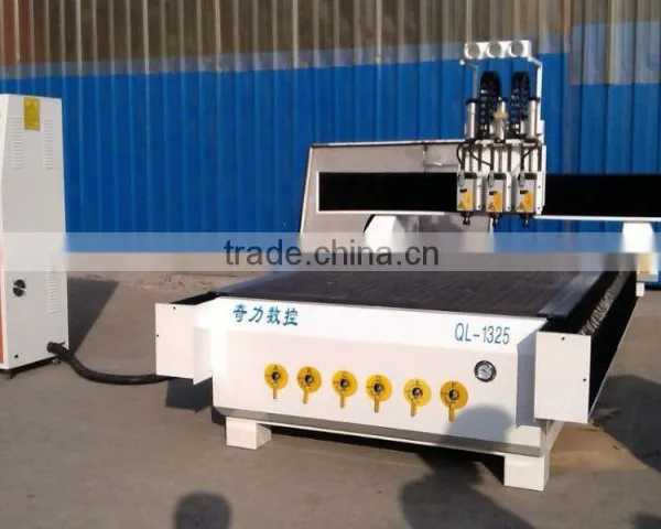 Pneumatic Tool Change Double Head CNC Wood Router for Sale QL-1325 photo-6