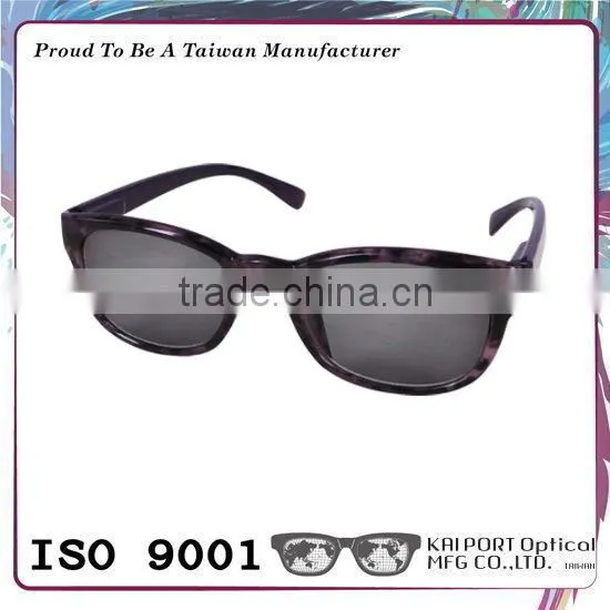 Demi Pattern and Silver Decoration Shiny Coating Reading Sunglasses photo-5