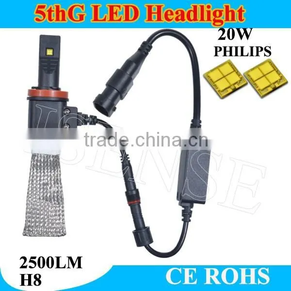 2015 Hottest x5 Headlight With Fanless Cooper Belt H16 Headlamp 5202 Headlight photo-4