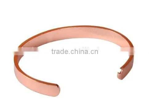 Metallic Bracelet Simple Pure Magnetic Copper Cuff Bracelet for Engraving Magnetic Health Care Cuff Bracelet Quality Choice Most Po photo-2
