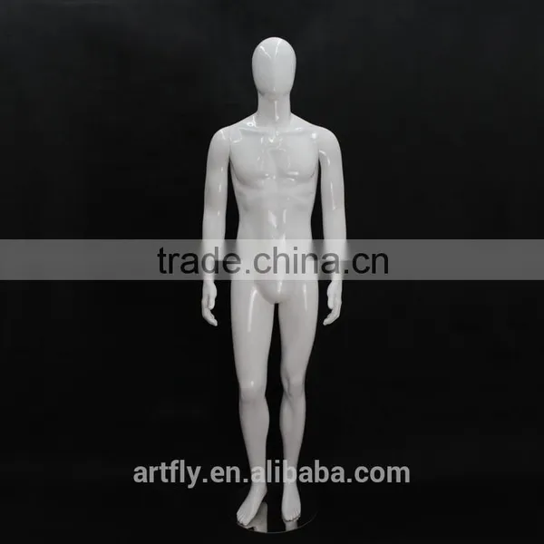 High Gloss White Unbreakable Plastic Mannequin photo-2