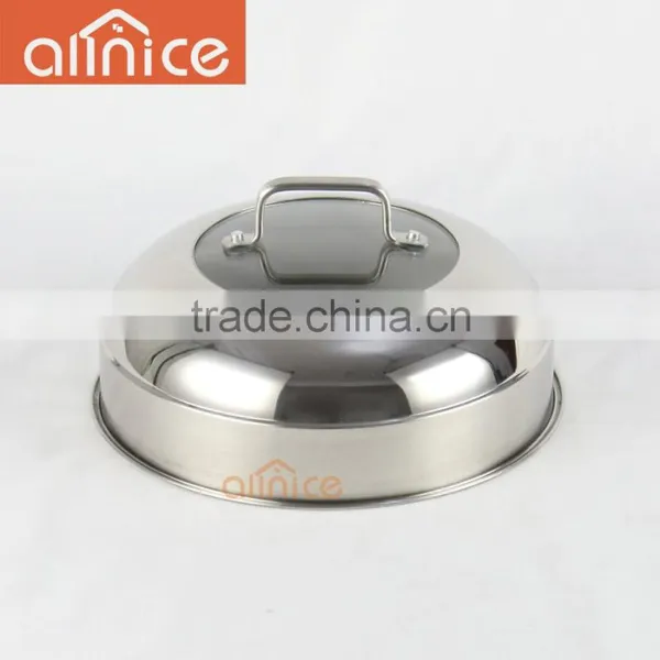 High Quality 28/30/32cm 2 Layers Stainless Steel Steamer Pot for Cooking With Aluminum Capsulated Bottom photo-4