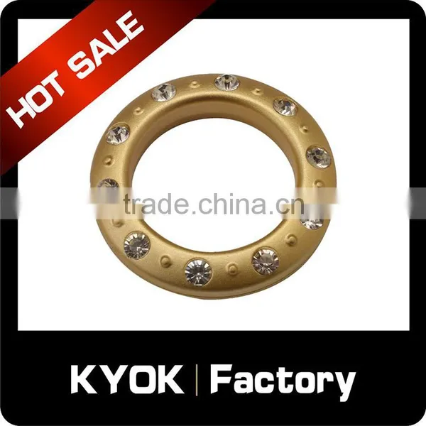 KYOK Vintage Brass Oval Clip Curtain Rings Polishing Curtain Rings,Decorative Tassel Curtain Accessories photo-4