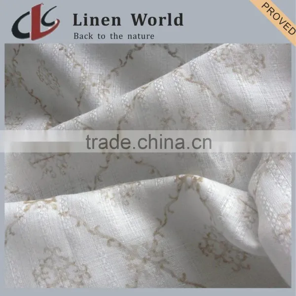 20s*14s High Quality Printed Linen Viscose Interwoven Fabric photo-2