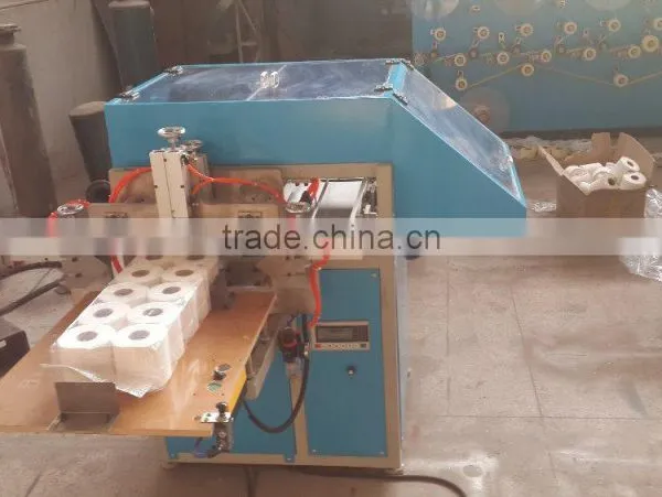 High Quality Semi-automatic Multi Rolls Toilet Tissue Wrapping Machine photo-6