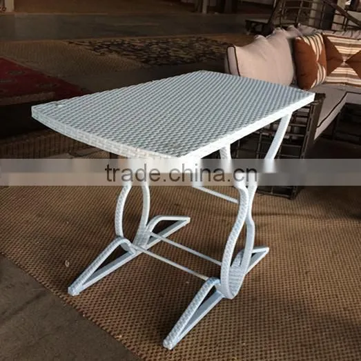 2015 NEW BULE OUTDOOR WICKER CUBE TABLE SET photo-4