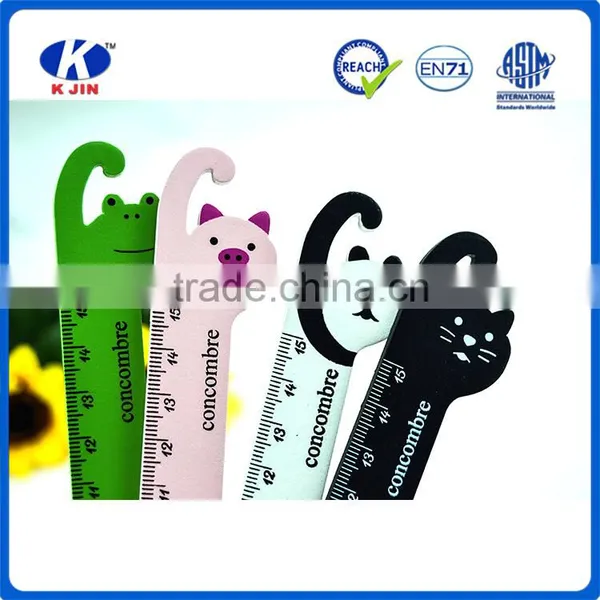 2016 Hot Sale 15cm Funny Animal Shaped Wooden Ruler for School or Office photo-5