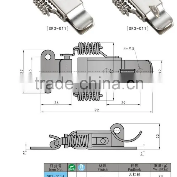SK3-011 Spring Toggle Latch,Hood Latch Lock photo-3