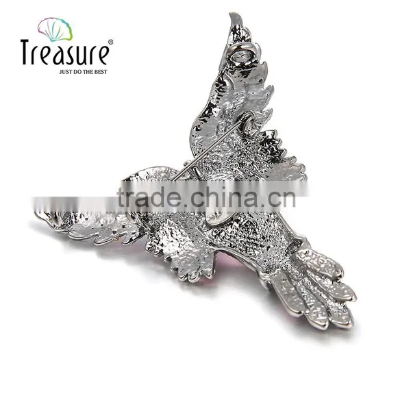 Brand Treasure Eagle Brooch Yiwu New Design Fashion Wedding Diamond Eagle Brooch photo-4
