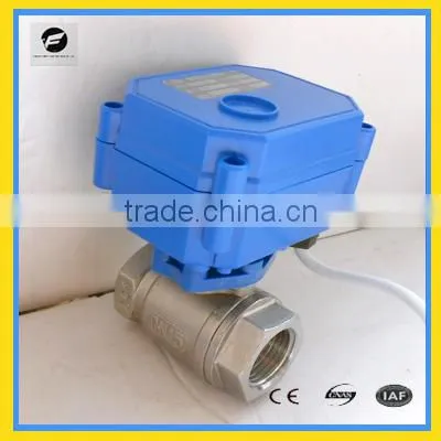Standard or no Standard Electrical Ball Valve NPT Thread CWX-15Q/N Mini Motorized Valve
