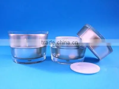 Round Acrylic Cream Jar For Personal Care , Acrylic Cosmetic Jar