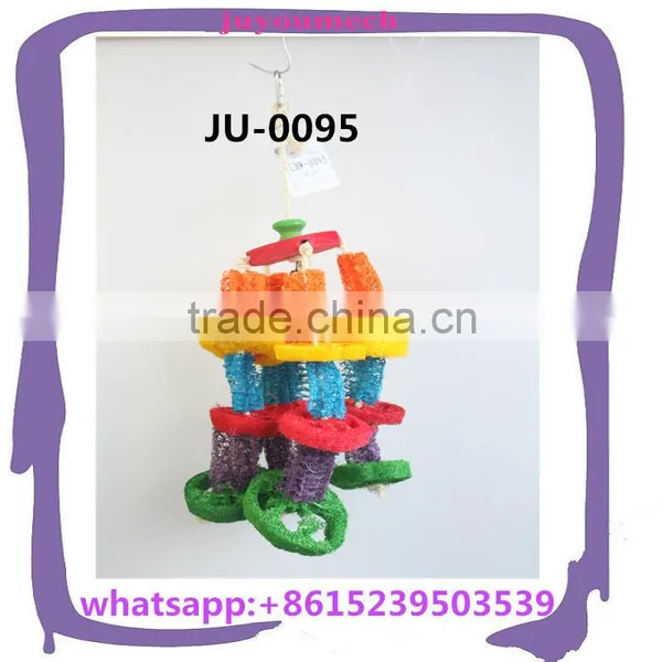 Handmade Big Bird Pet Loofah Toy /macaw Parrot Loofah Toy /africa Gray Parrot Loofah Toy