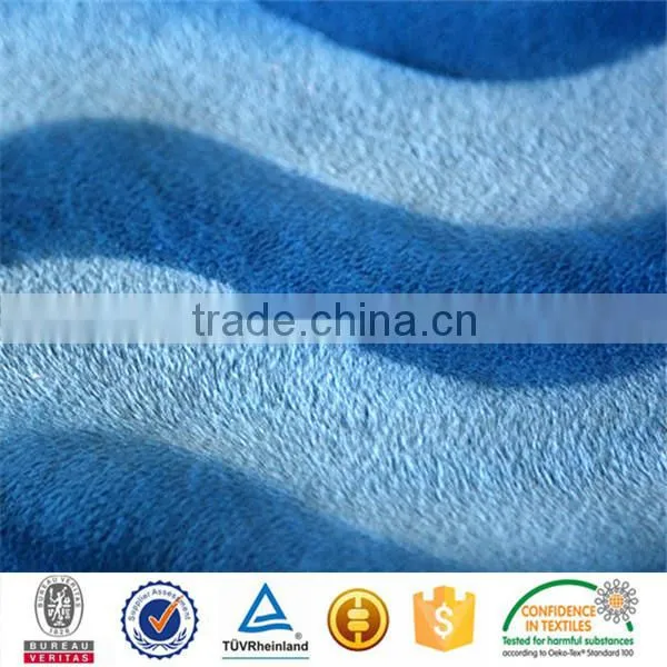 Stripes Printed Polyester Knit Fabric Long-plushed With Brushed for Blanket photo-2