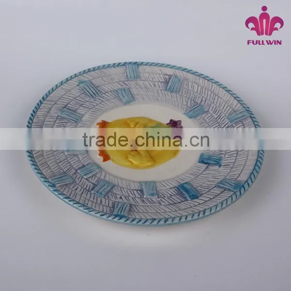 Factory Directly Ceramic Easter Appetizer Plate With Bunny Designer photo-3