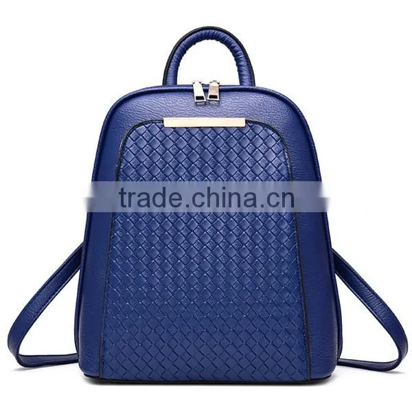 Leisure Knitting Teenage High Quality School Backpack Bags for Girls photo-6