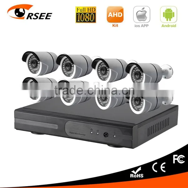 2016 Hot Product 8ch DVR Kit With 1080P AHD Cameras Security Alarm System photo-2