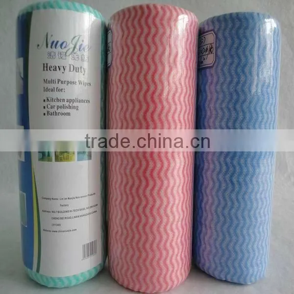 Wave Pattern Green Fabric