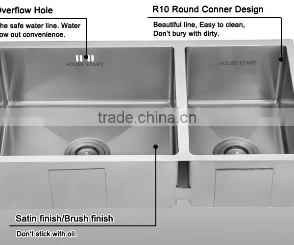 Sound Deadening Pads Sink CUPC Approval Stainless Steel Handmade Kitchen Sink photo-2