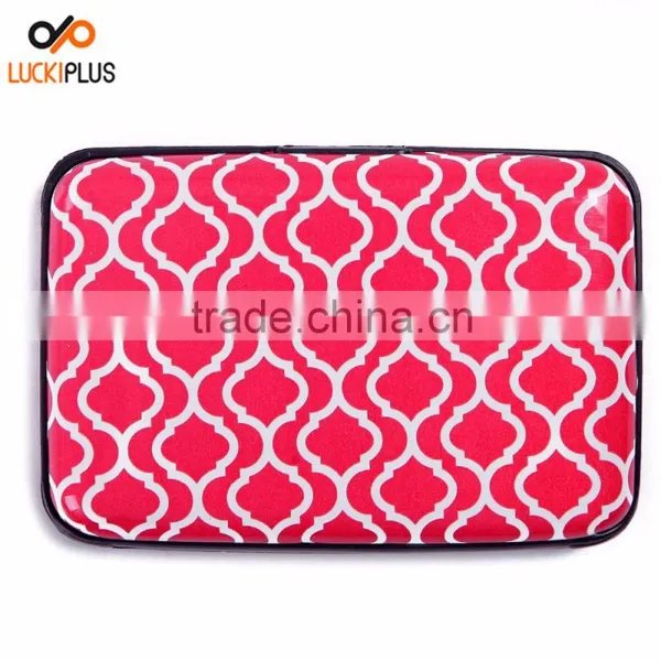 Luckiplus Inventory Hot Pink Pattern Aluminum Wallets Identity Theft Blocker photo-5