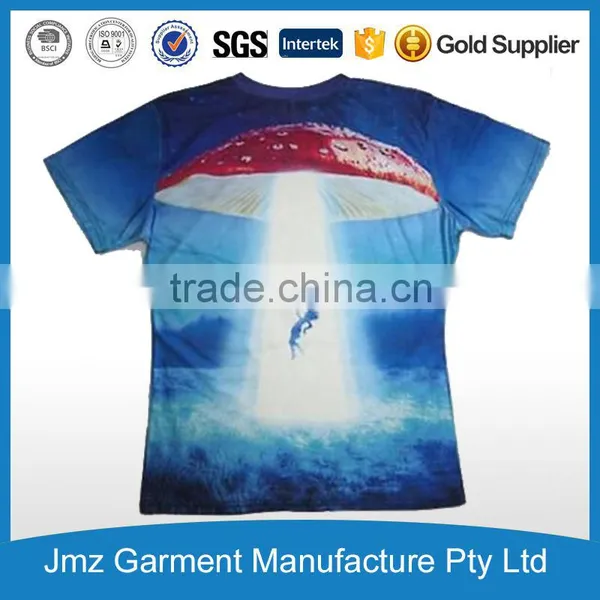 Customized Sublimation Print Tshirt With Your Own Design 100% Polyester photo-2