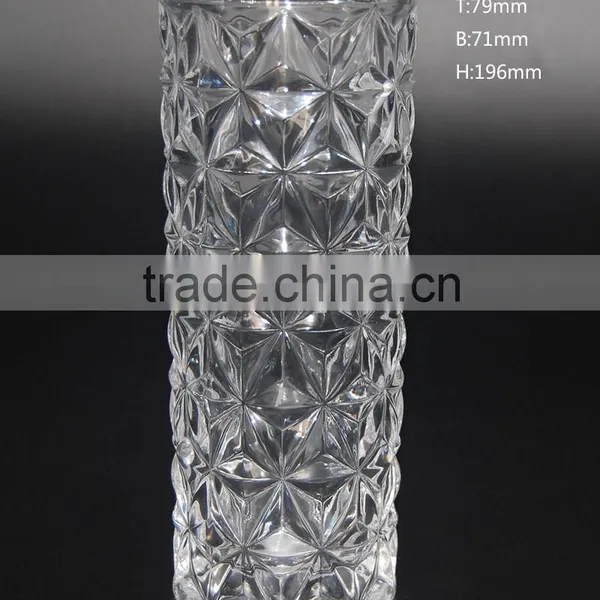 High Quality Crystal Clear Glass Vase for Decoration