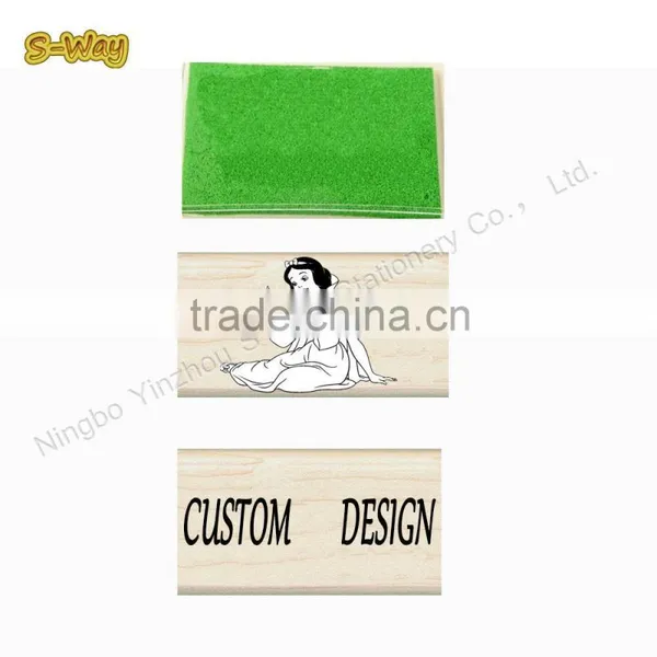 Mini Wooden Stamp Set Rubber Stamps Set for Children