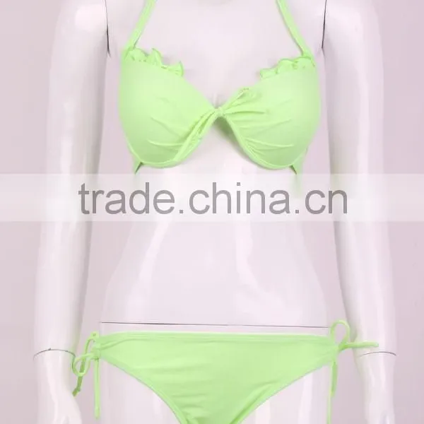 Solid Bikinis Doble Push up Extreme Bikinis Bathing Suits Women photo-5