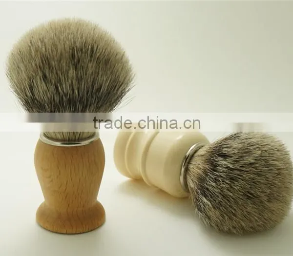 Wooden Shaving Brush Handles With 22mm Best Silvertip Badger Hair Knots photo-2