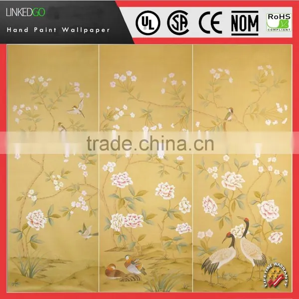 Factory Price Beauty Silk Design Wallpaper Suitable for Interior Museum Hotels Conference Hall Design photo-5