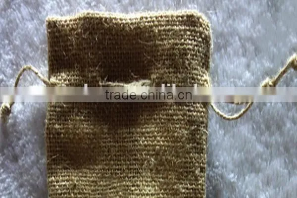 Linen Hemp Drawstring Bags With Logo Ribbon photo-3