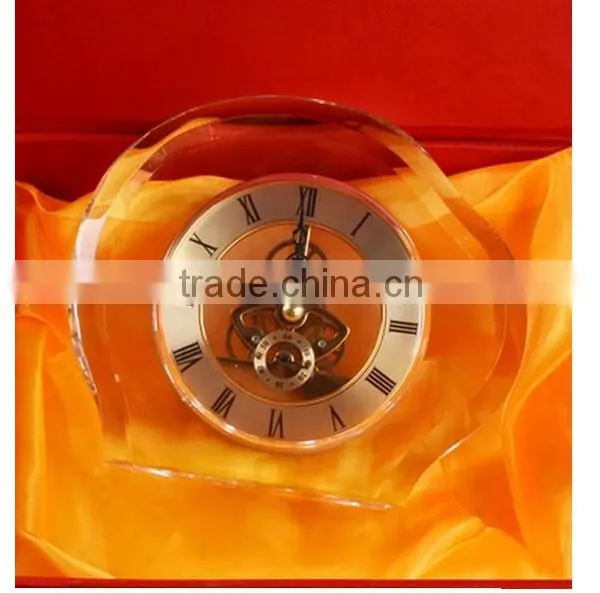 2016 Pretty Crystal Block Mini Wall Crystal Clock for House Decotation photo-3