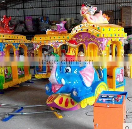 Amusement Park Elephant Mini Track Tourist Train Rides for Sale photo-4