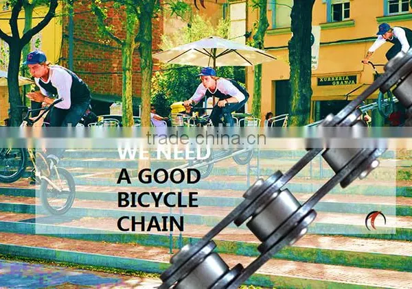 Bicycle Chains 410, 1/2''*1/8'' Taiwan Roller Driving Mountain Bicycle Chain Kmc Bulk Bike Chain photo-5