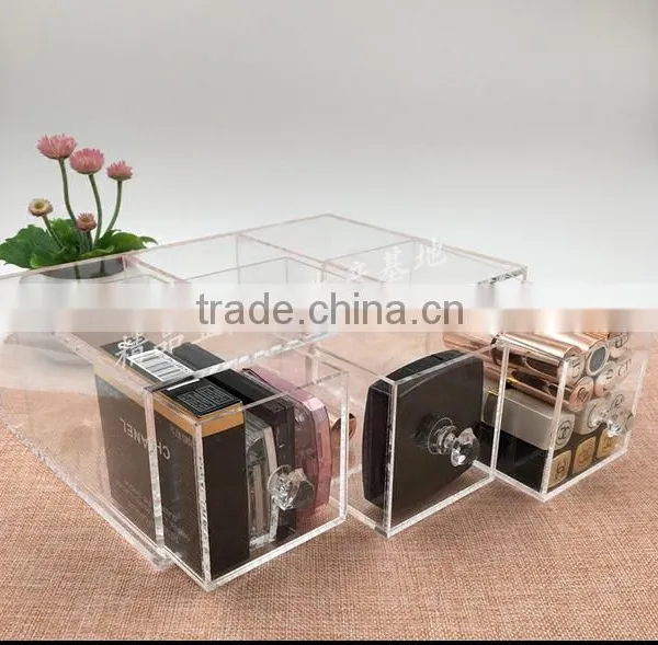 With 3 Drawers Acrylic Cosmetics Storage Box photo-2