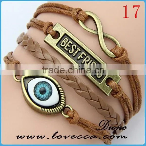 Hotsale Item Can DIY Customized Mens Soft Leather Bracelet Wholesale photo-2