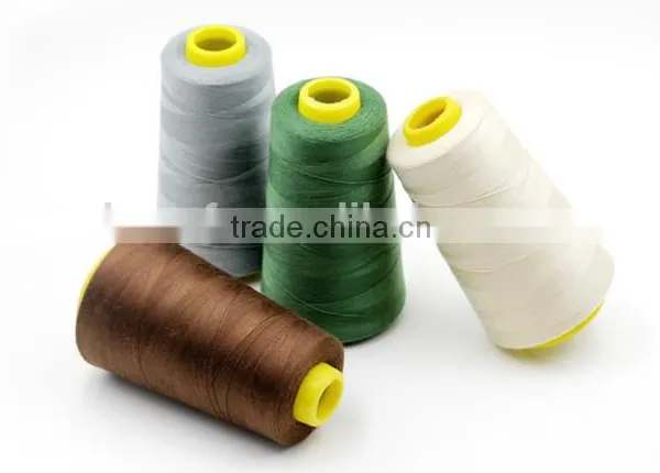 High Quality and Dyed 100% Spun Polyester Sewing Thread Yarn With Plastic Cone photo-2
