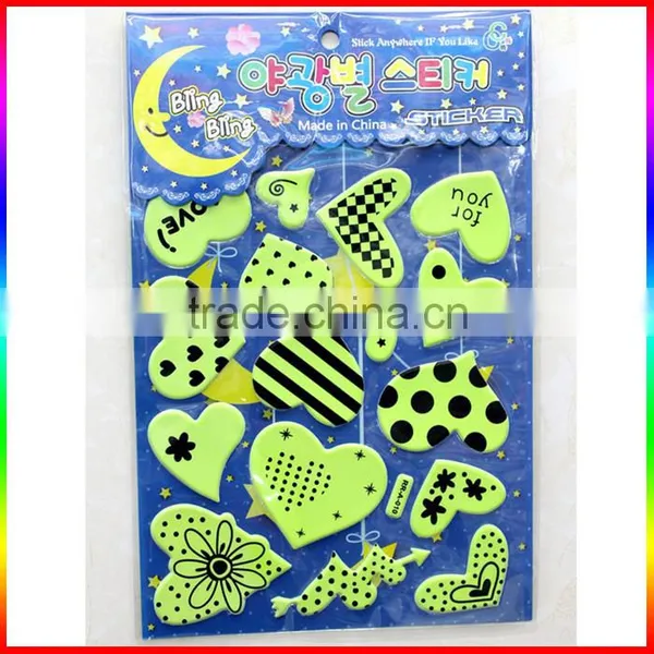 Glow in the Dark Star and Moon Puffy Stickers photo-4