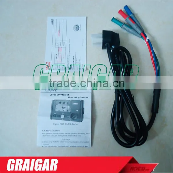 Digital RCD (ELCB) Testers UNI-T UT582 AUTO RAMP Function Leakage Circuit Breaker Leakage Protection Switch Tester photo-5