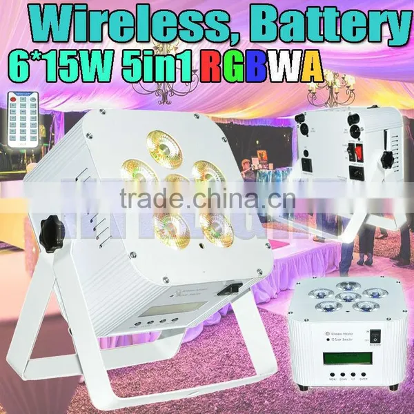 6*15W 5 in 1 RGBWA Led Battery Dmx photo-5