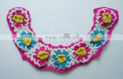 Crochet Flower Collar--neck Design for Baby Garment
