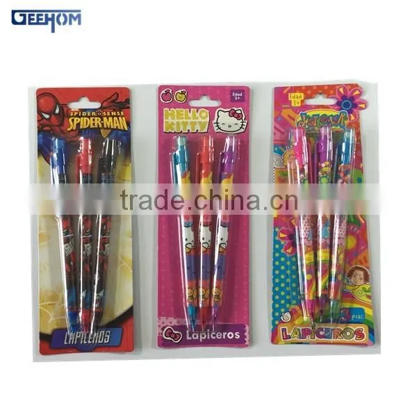 Cute Cartoon Printed 3 Pack Mechanical Pencil photo-4