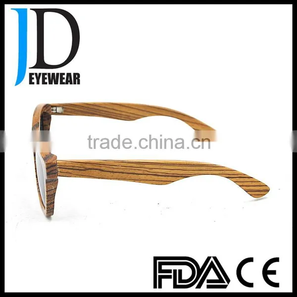 Modern Design Vintage Factory Price Zebra Wood Sunglasses Custom Brand Eyeglasses photo-3