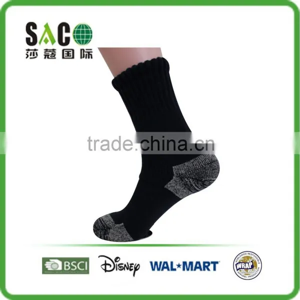 Black&white Free Knitting Heel and Toe Body is Solid Black Socks