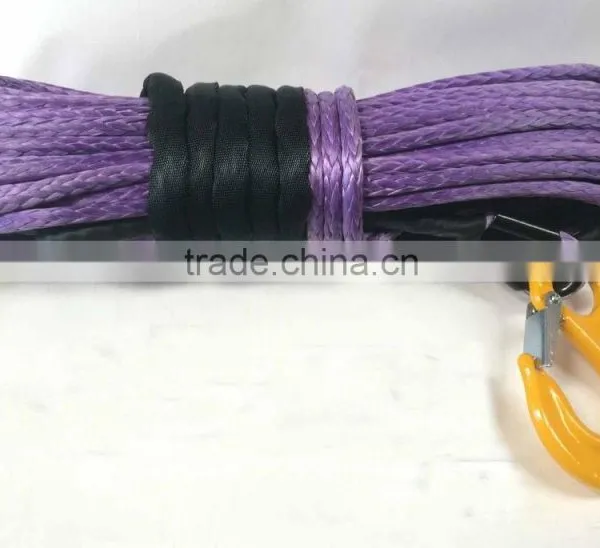 12 Strand UHMWPE Rope Synthetic Winch Line With Rock Guard Sleeve Free Shipping photo-2