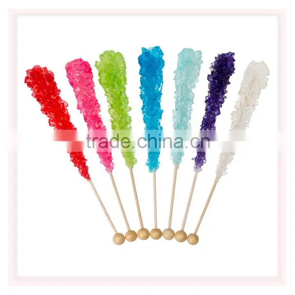 Handmade Colorful Barista Rock Candy Hard Crystal Lollipop Sticks For Tea / Coffee photo-2