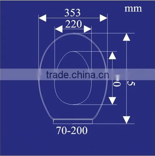 Urea Duroplast Toilet Seat Cover Soft Close SS Hinge Toilet Seat photo-2